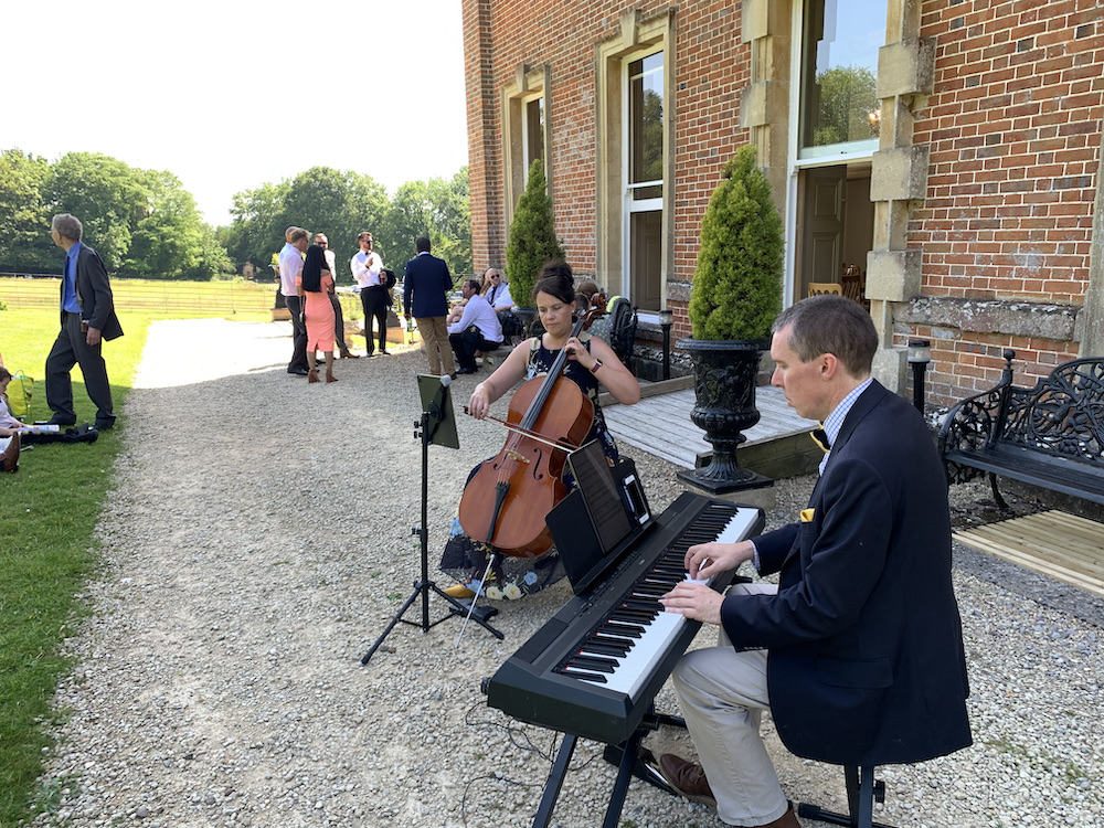 JAM Duo at a wedding reception in Somerset