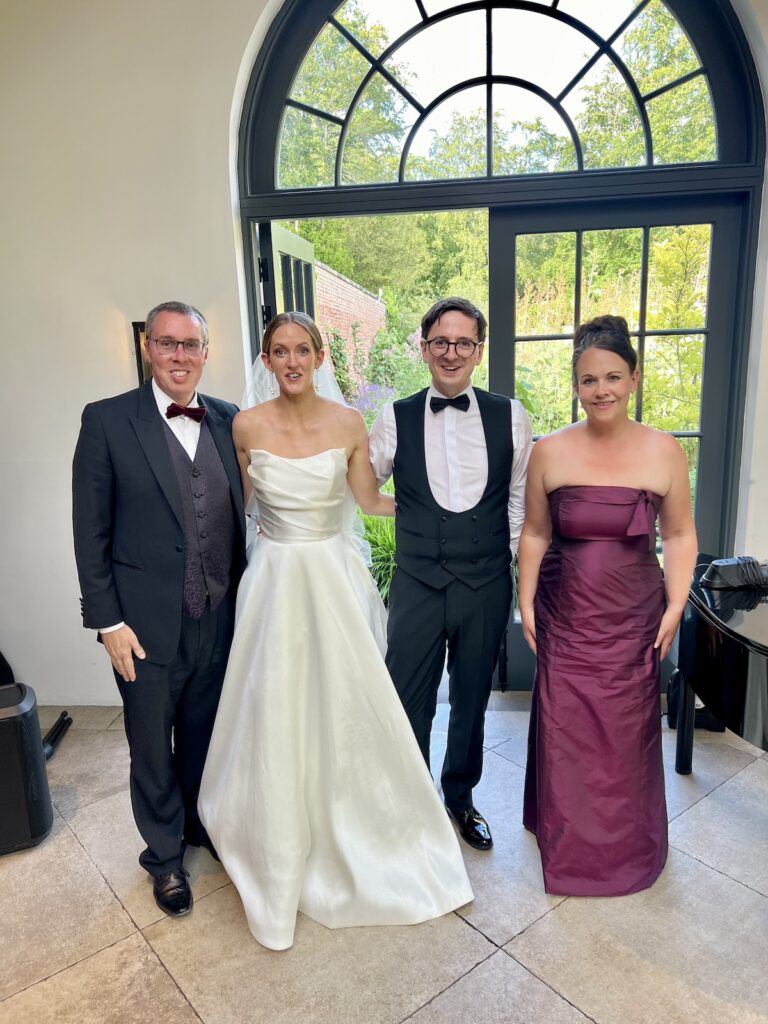 Bride and Groom at Middleton Lodge in Yorkshire