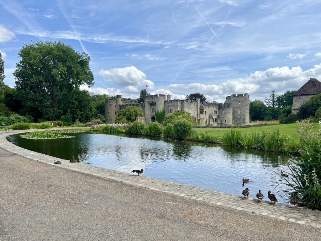 Allington Castle Exterior with Lake in front