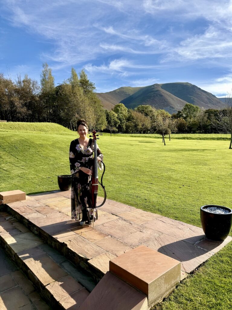 Anne Marie Wedding Cellist in the Lake District