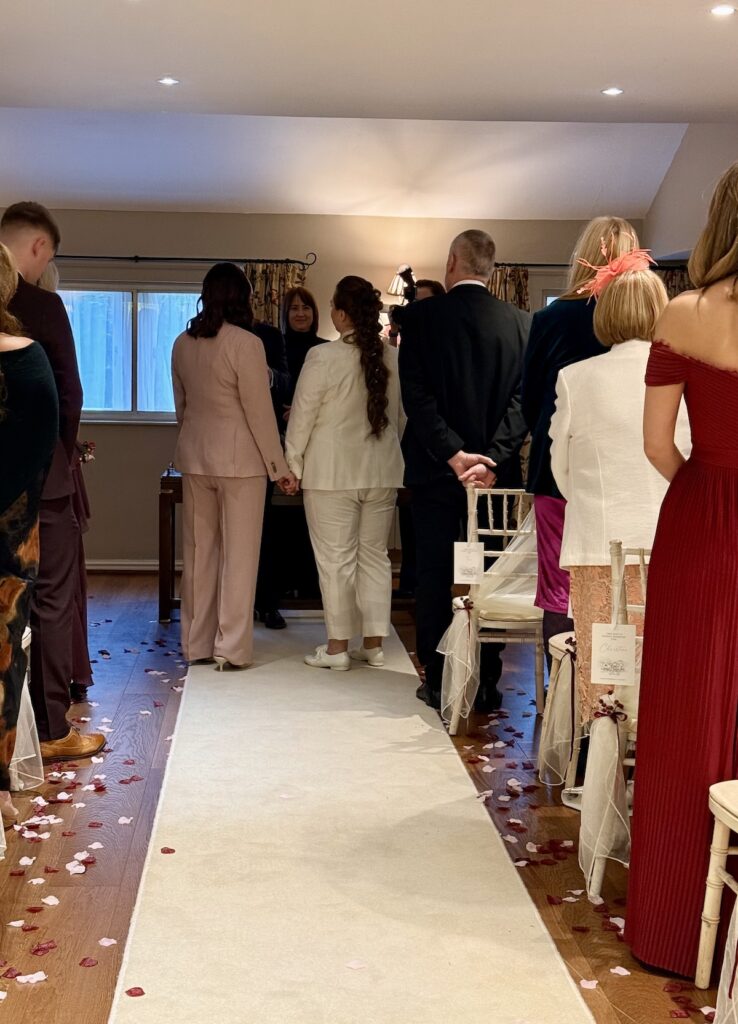 Wedding Ceremony at Holdsworth House