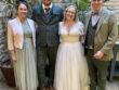 JAM Duo at The Swan Hotel Bibury with a bride and groom