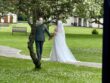 Bride and Groom in the gardens
