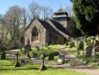 Exterior with graveyard St Cenedlon Church, Monmouth