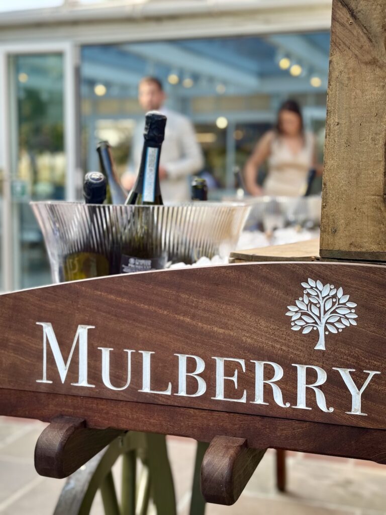 Champagne at Mulberry House in Essex
