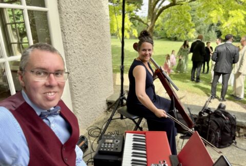 JAM Duo Cello and Piano at That Amazing Place in Harlow, Essex.