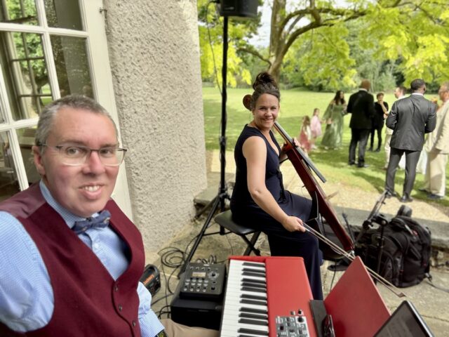 JAM Duo Cello and Piano at That Amazing Place in Harlow, Essex.