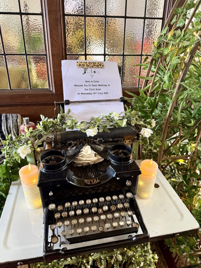 Typewrite at The Flint Room in Norwich
