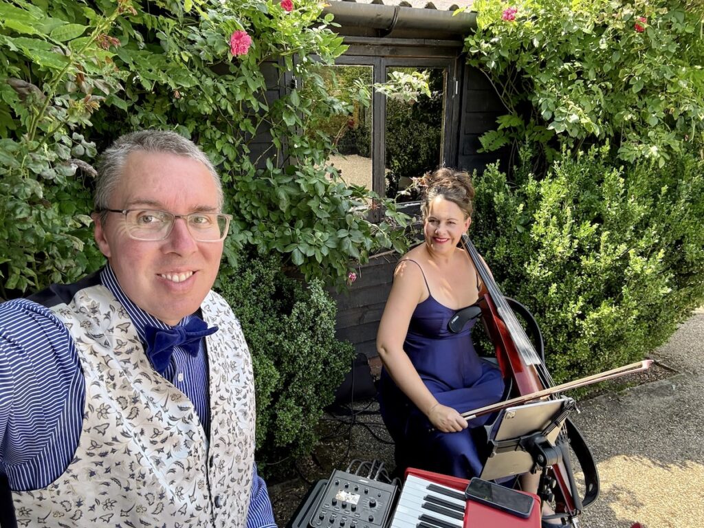 JAM Duo Cello and Piano Duo at High Billingshurst Farm in Surrey