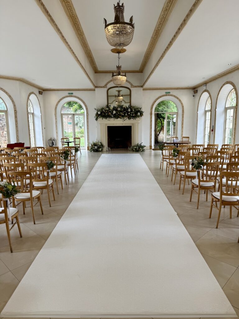 The aisle at Northbrook Park near Farnham and in Hampshire.