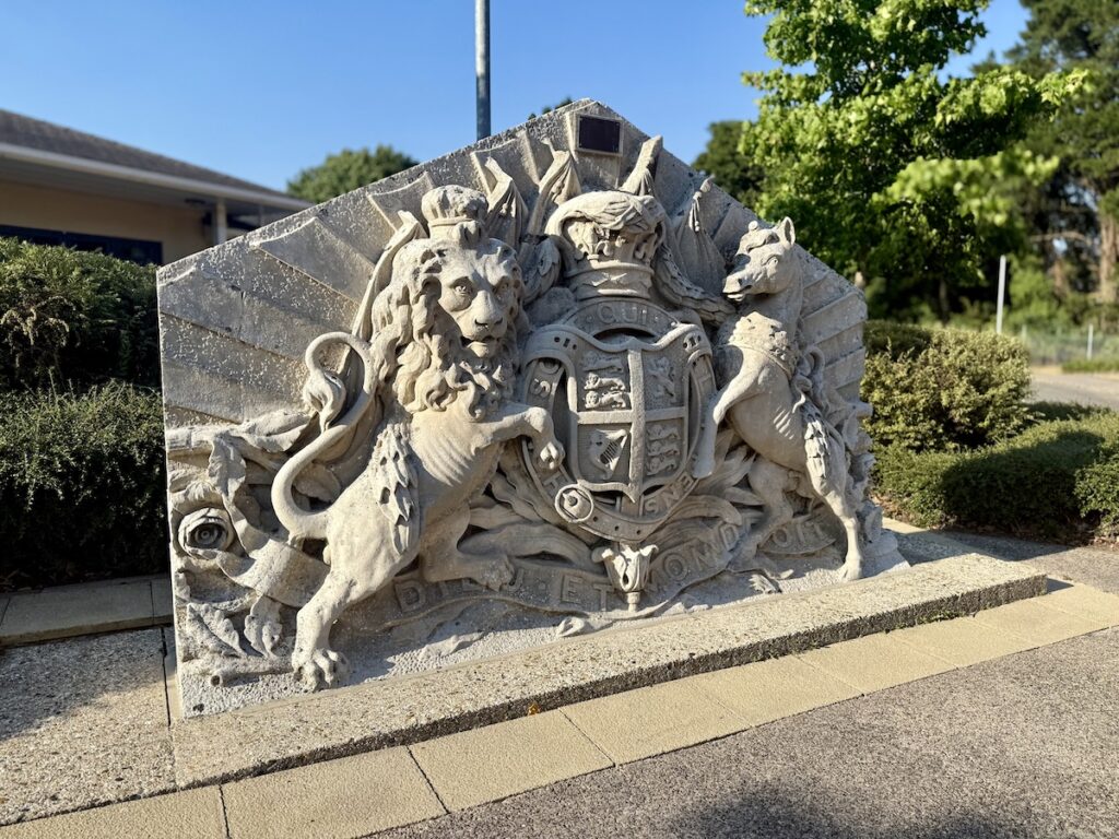 Crest of arms St Omer Barracks Aldershot Barracks