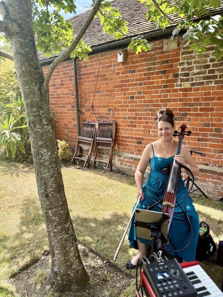 Anne Marie Wedding Cellist at The Lawn, Rochford, Essex