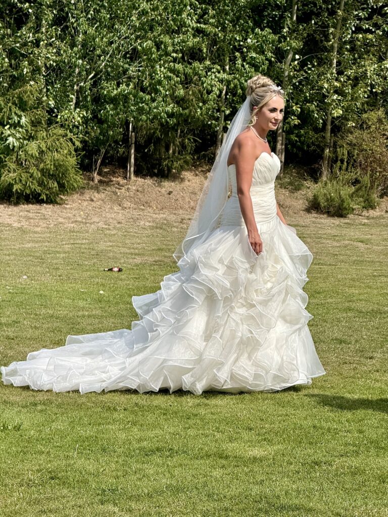 Bride at Charingworth Manor in the Cotswolds