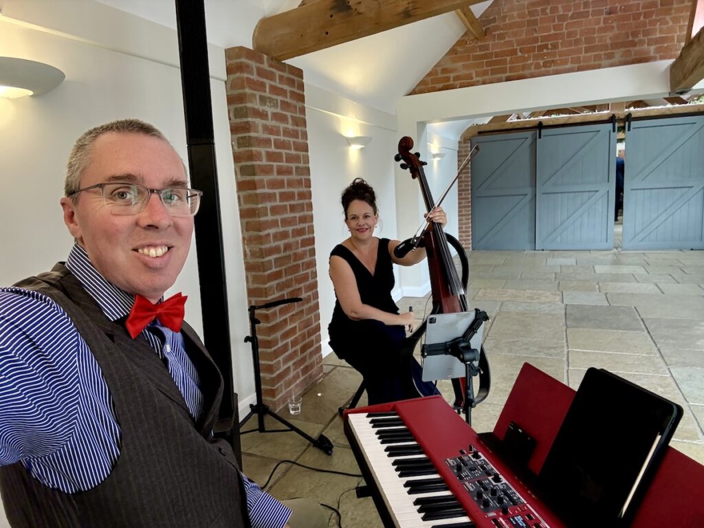 JAM Duo Wedding Musicians at Hanbury Barns in Staffordshire