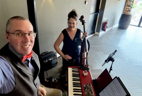 JAM Duo Cello and Piano at Hanbury Barns in Staffordshire