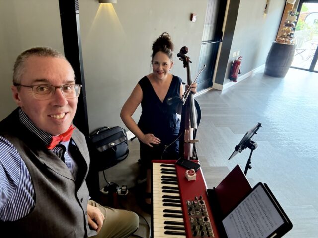 JAM Duo Cello and Piano at Hanbury Barns in Staffordshire