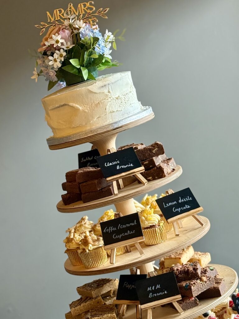 Wedding cakes at Hanbury Barns in Staffordshire