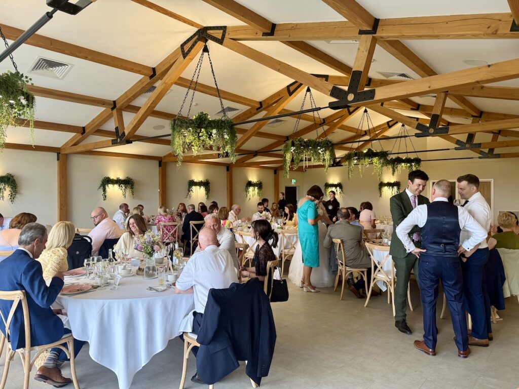 Wedding Breakfast at Hanbury Barns in Staffordshire
