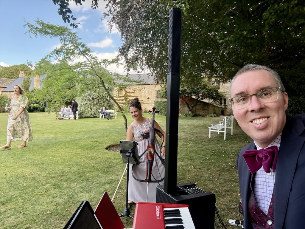 JAM Duo at Hooton Pagnell Hall in Doncaster South Yorkshire.