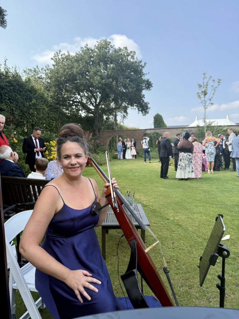 Anne Marie Cellist at Parley Manor in Bournemouth Dorset