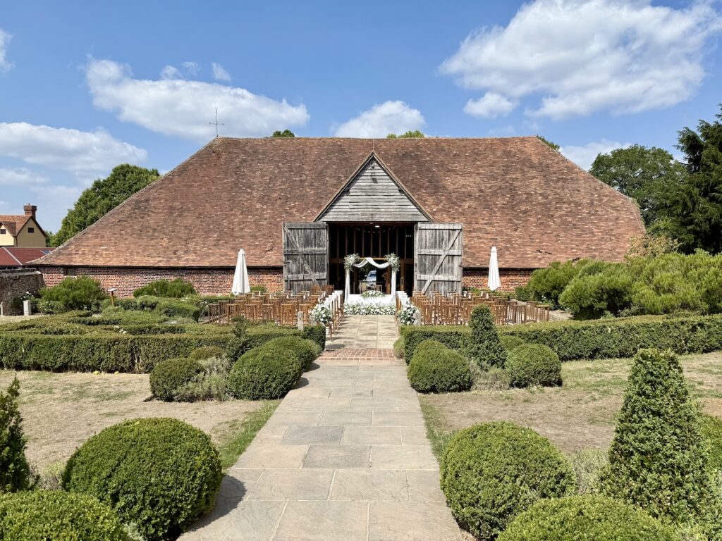 The barn at Ufton Court