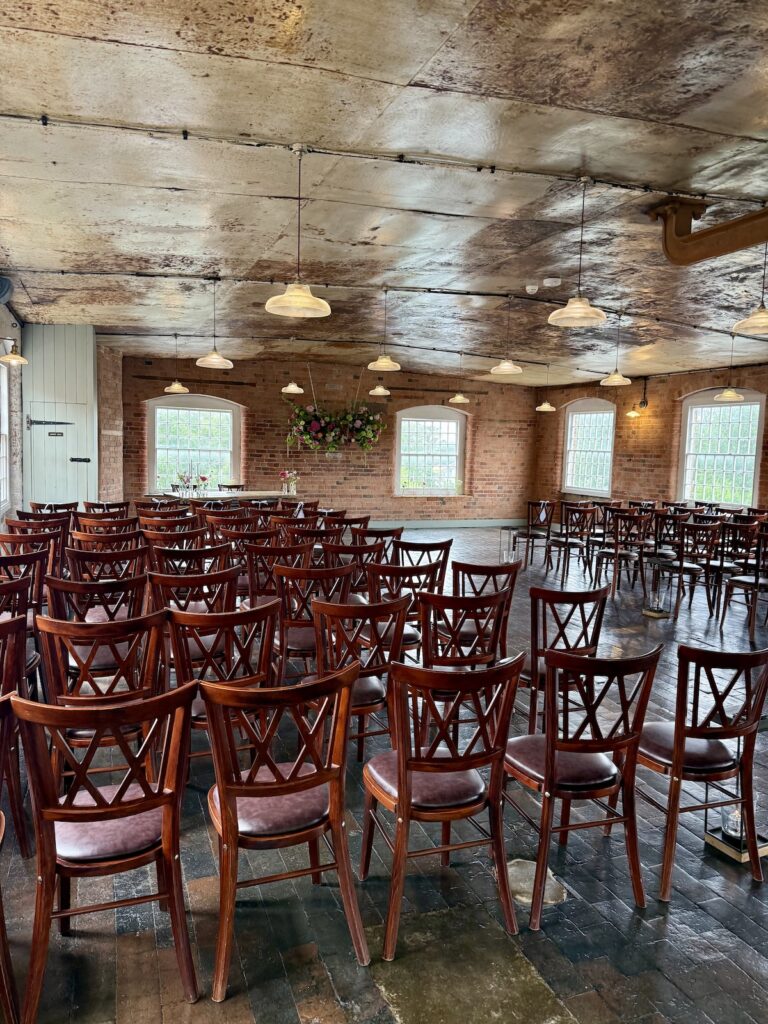 Ceremony Room at the West Mill Wedding Venue in Derby
