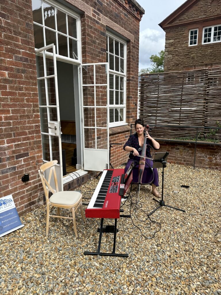 Anne Marie Cellist at Bredenbury Court Barns