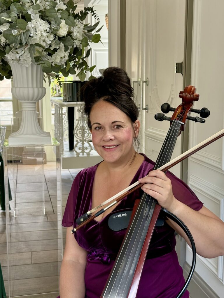 Anne Marie Cellist at Friern Manor in Essex