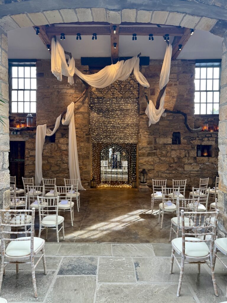 The ceremony room at Grand Villa Heights in Ravenscar