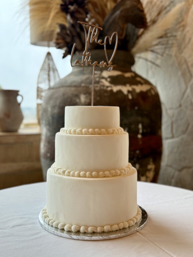 Wedding cake at Grand Villa Heights in Ravenscar