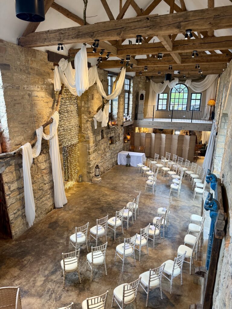 Ceremony room from above at Grand Villa Heights in Ravenscar