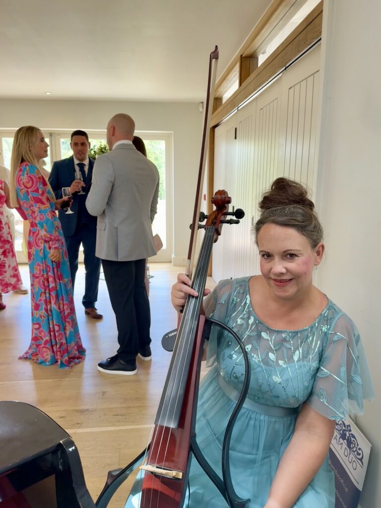 Anne Marie Wedding Cellist at Hyde House in the Cotswolds