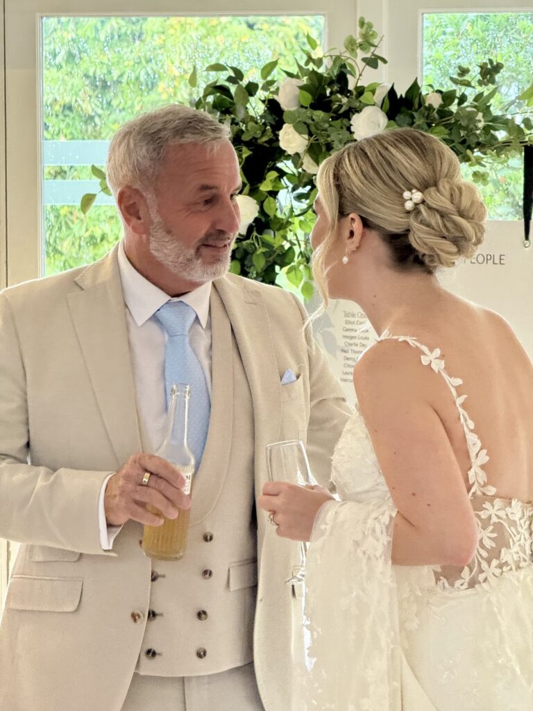 Bride at Hyde House in the Cotswolds
