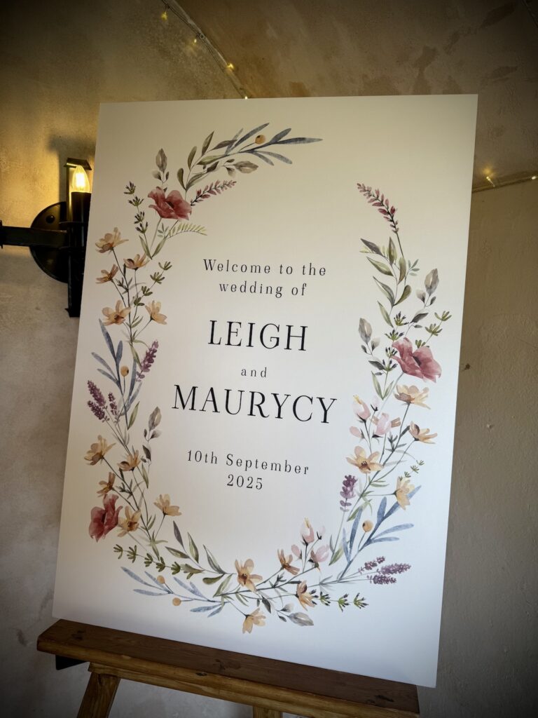 Welcome sign at the Priests House in Skipton
