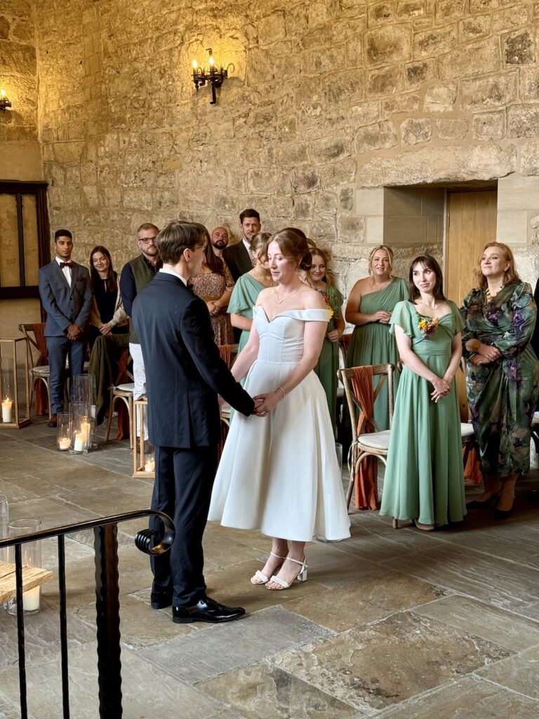 Wedding ceremony at the Priests House in Skipton