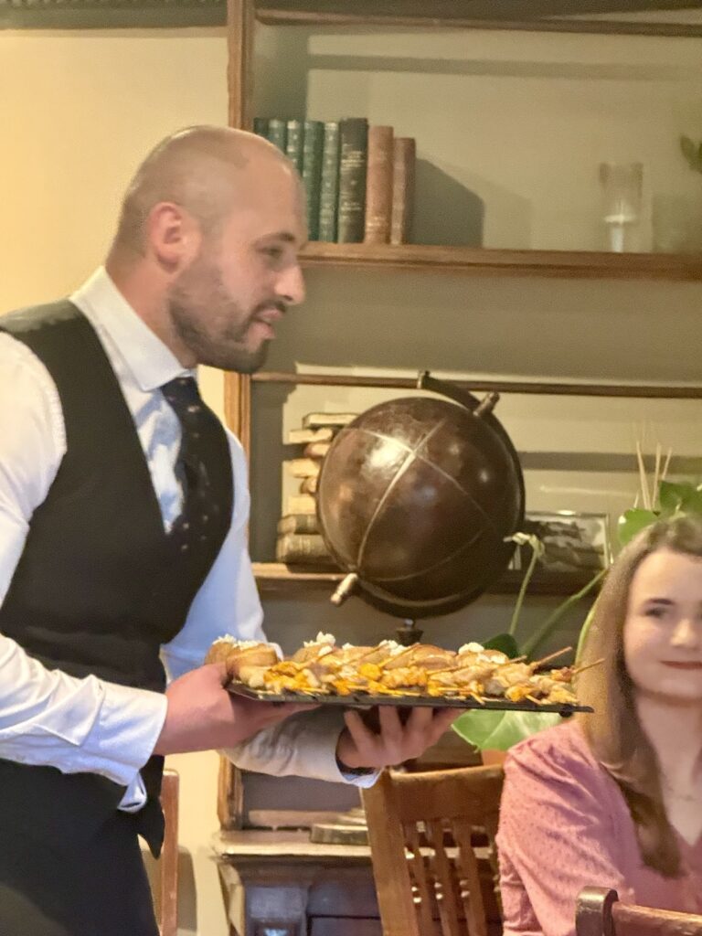 Canapes at the Priests House in Skipton