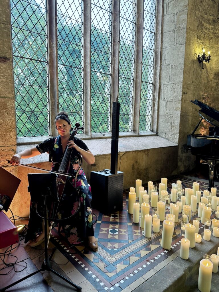 Anne Marie Cellist for JAM Duo at the Priests House in Skipton