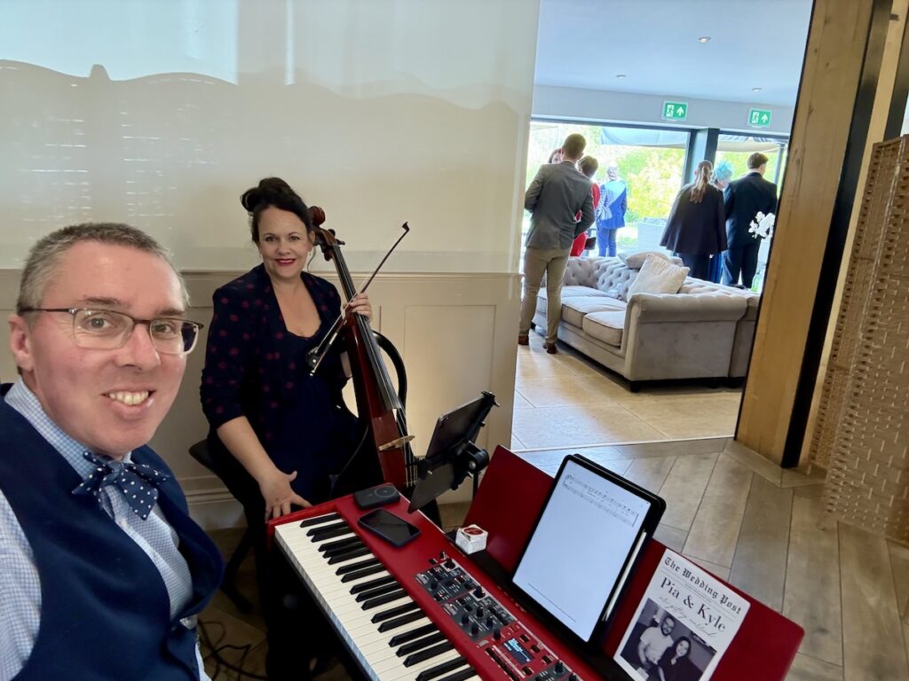 JAM Duo Cello and Piano at Stretton Manor Barns