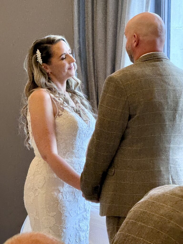 Bride and Groom at The Grand in Southport near Liverpool.
