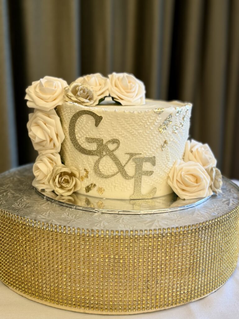 Wedding Cake with G and E at The Grand in Southport near Liverpool.