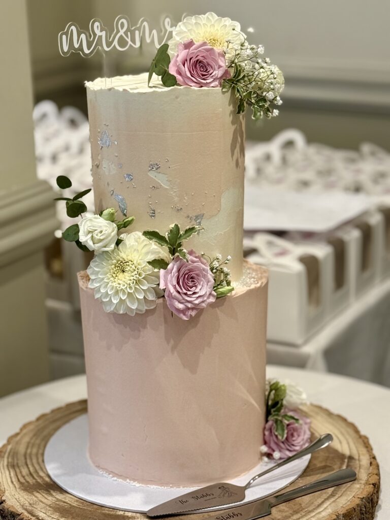 Wedding cake at the Mill in Stone Staffordshire