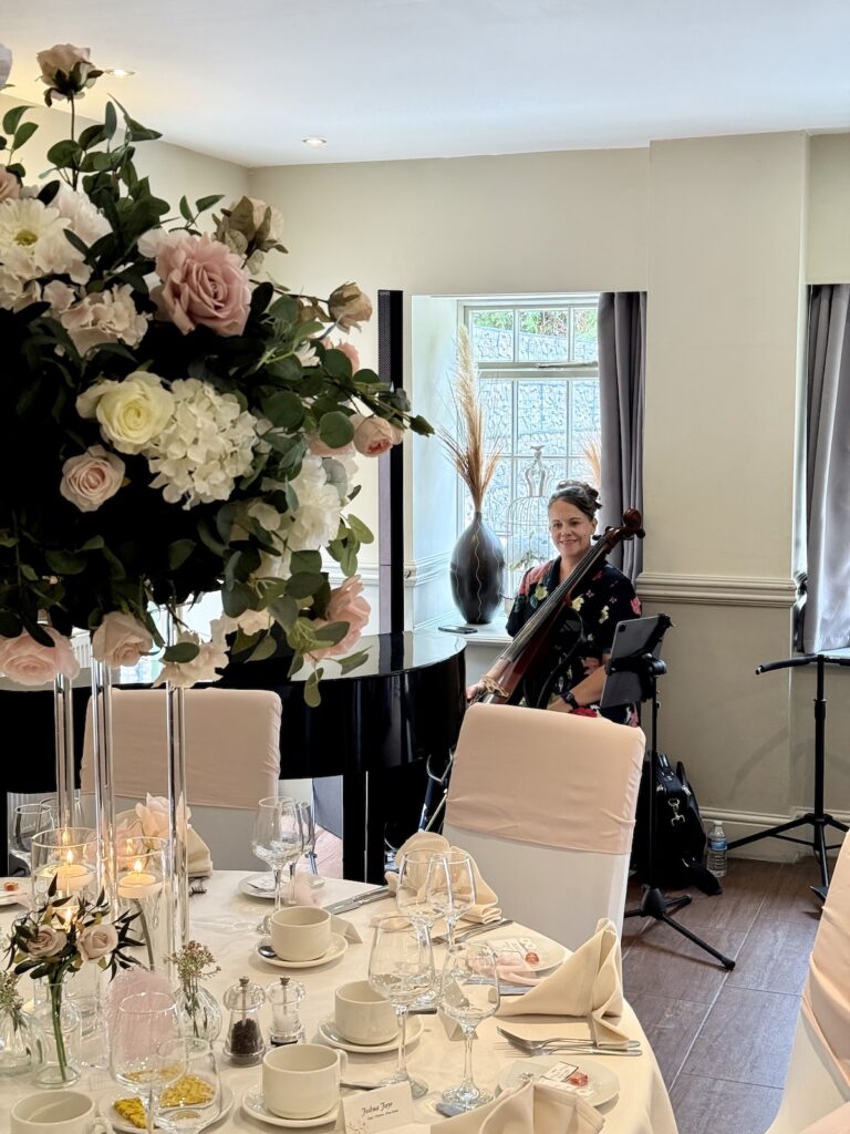JAM DUo in the wedding meal at the Mill in Stone Staffordshire
