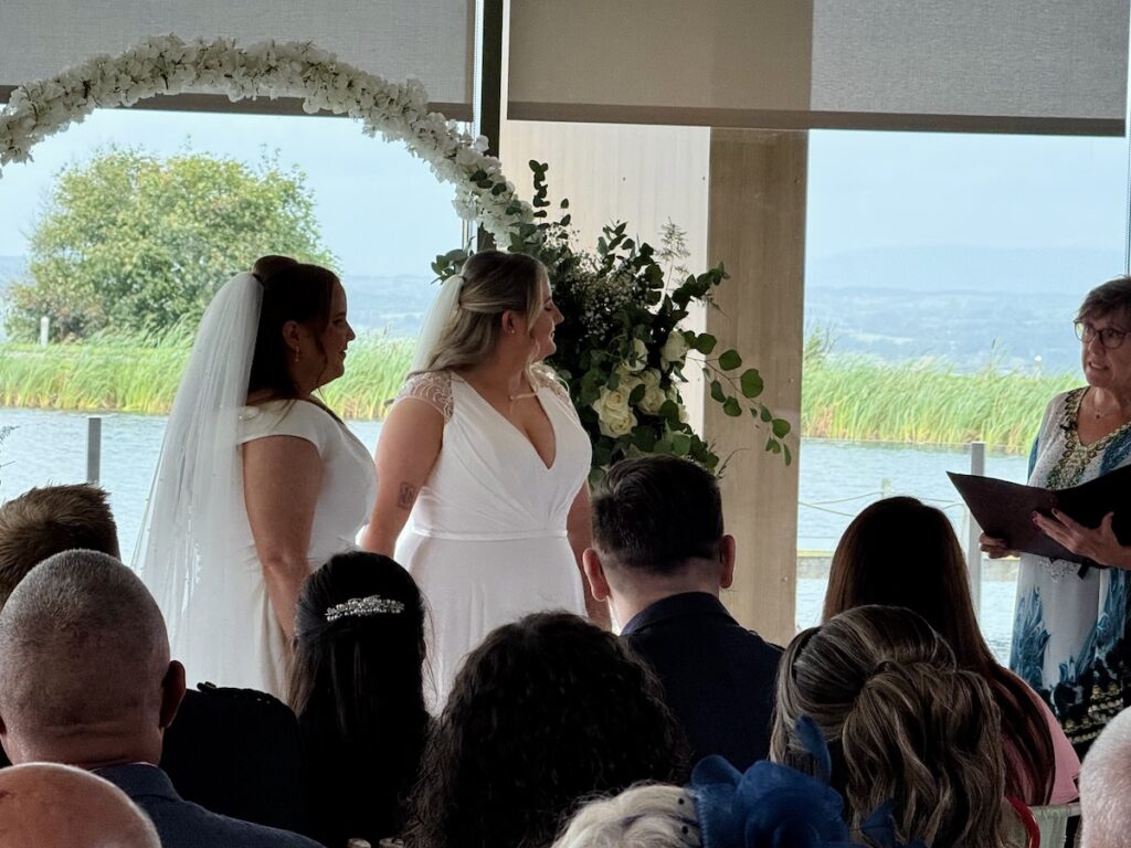 Brides getting married at The Vu in Bathgate Scotland