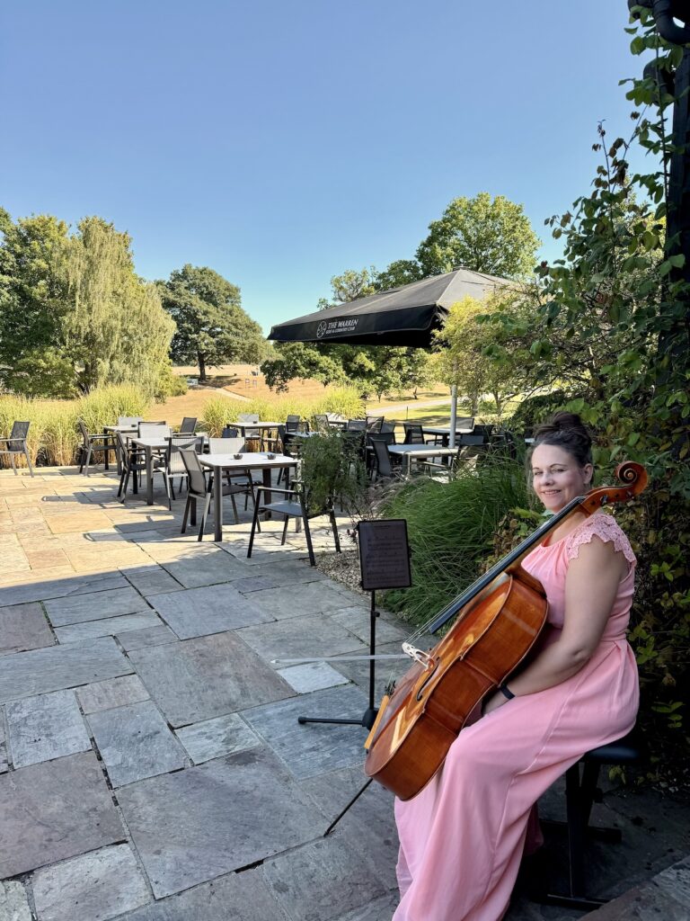 JAM Duo Wedding Musicians in Essex - Daytime music cello and piano