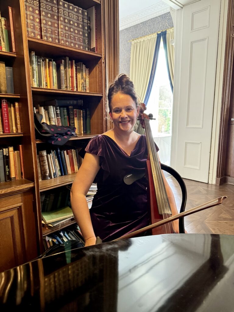 Anne Marie Wedding Cellist at Balbirnie House in Scotland