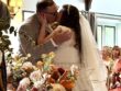 First kiss during the ceremony at Dunstan Hall Hotel in Norwich, Norfolk
