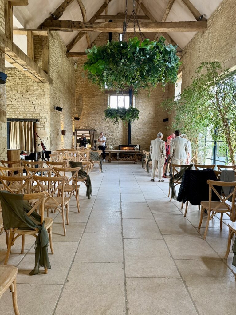 Ceremony Barn at Old Gore in Cirencester.