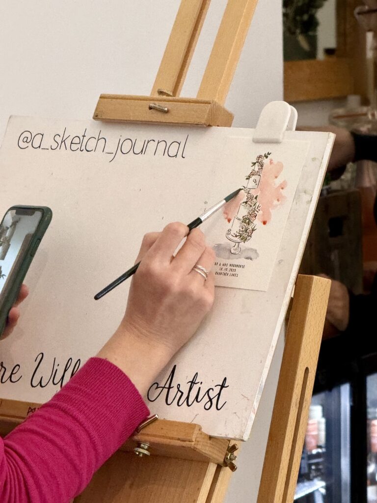 Claire Wilcocks Wedding Artist at Quantock Lakes in Somerset
