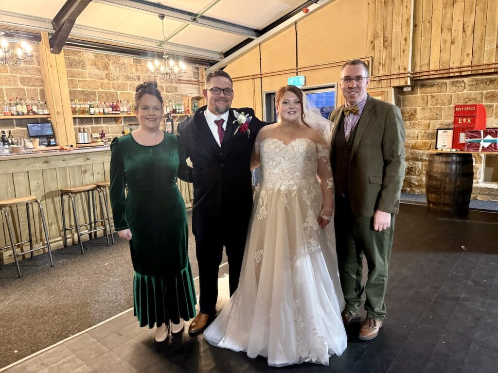 Live cello and piano wedding ceremony music at Danby Castle
