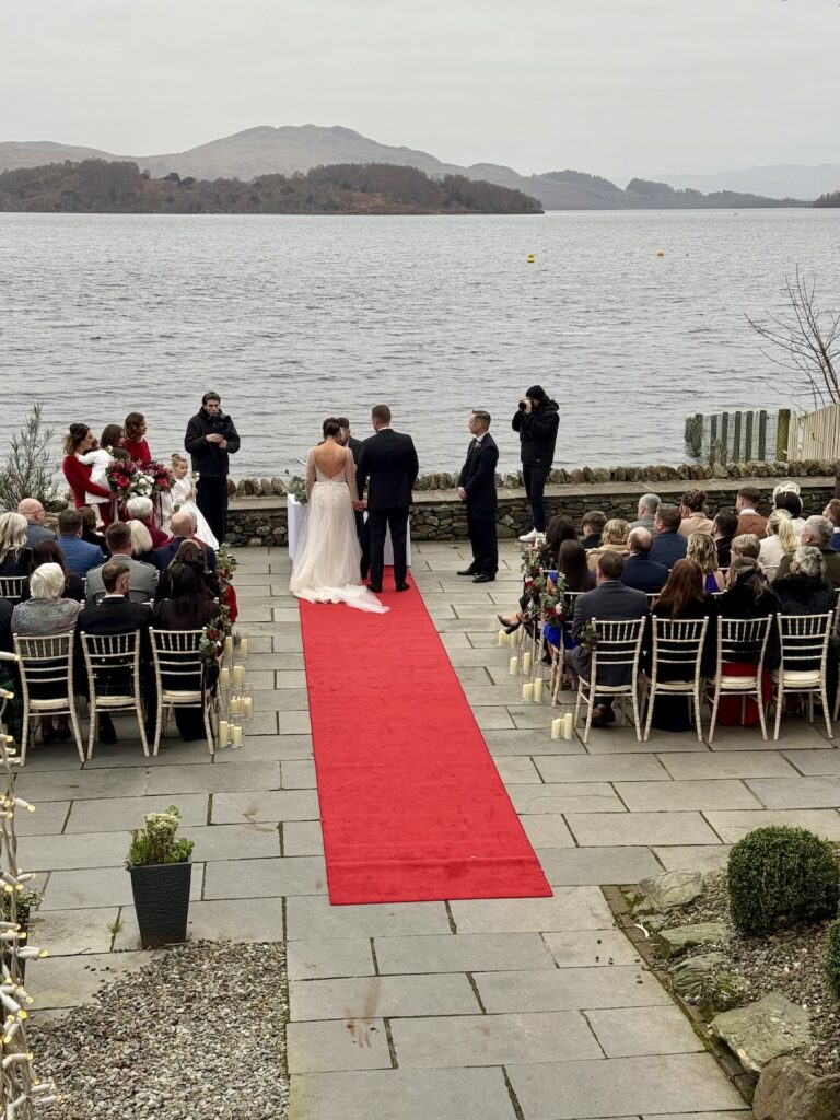 Cello and piano wedding ceremony music at The Lodge on Loch Lomond